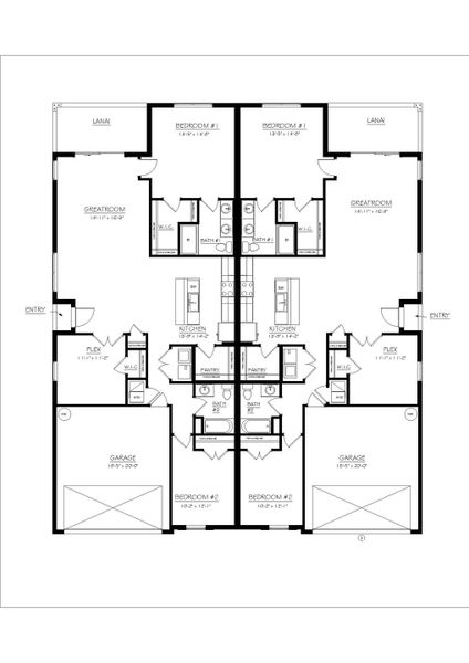 2D floor plan layout of this home in Central Parc, North Port, FL (Image 3). 2D floor plan layout of this home in Central Parc, North Port, FL (Image 3).