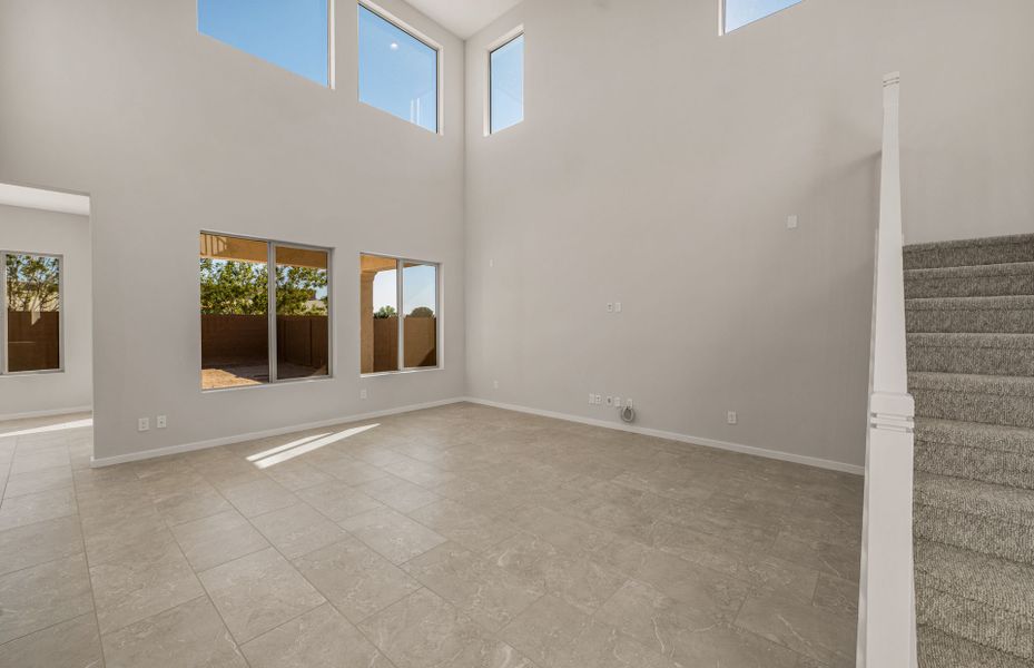 Spacious, unfurnished interior of a new home in Legado West, Queen Creek (Image 28).