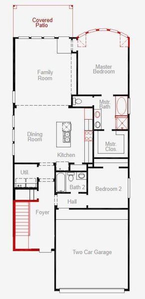 2D floor plan layout of this home in Candela, Richmond, TX (Image 2). 2D floor plan layout of this home in Candela, Richmond, TX (Image 2).