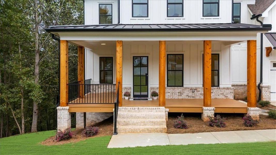 Exterior details and patio area of a home in , Woodstock (Image 3). Exterior details and patio area of a home in , Woodstock (Image 3).