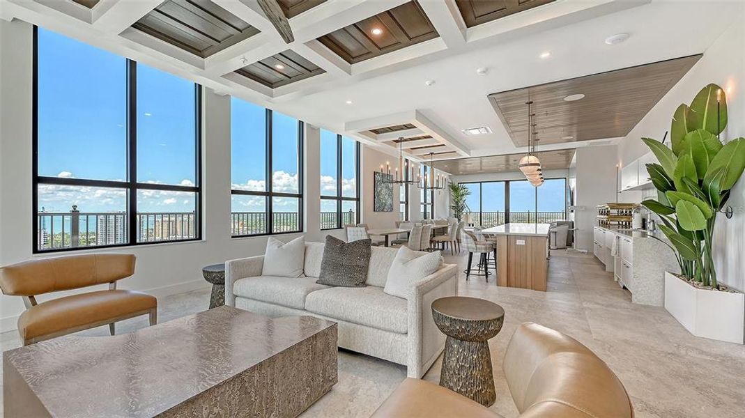 Furnished interior view inside a new home in , Sarasota (Image 53).