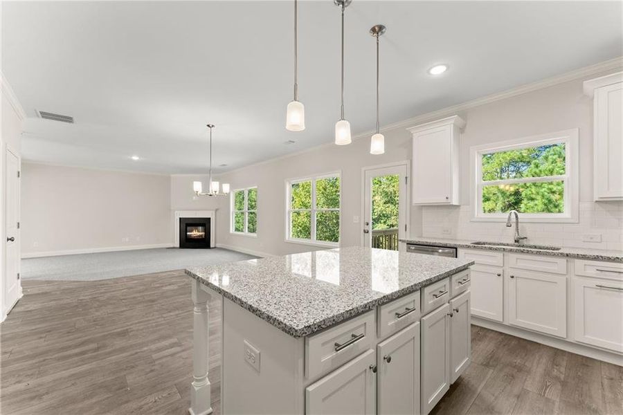 Furnished interior view inside a new home in , Dawsonville (Image 6).