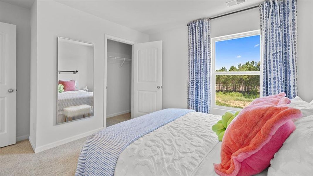 Furnished interior view inside a new home in Oaks at Cedar Grove, Fairburn (Image 44).