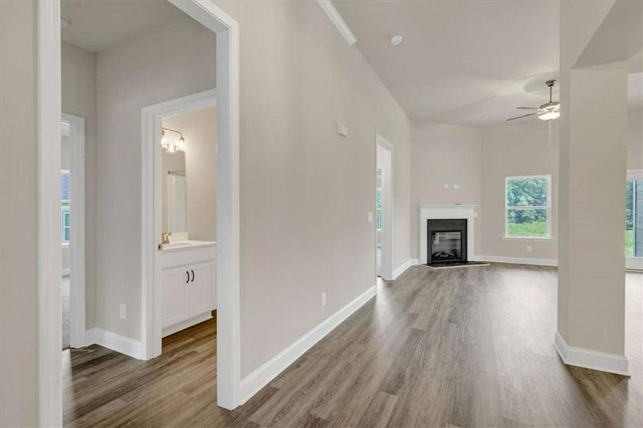 Spacious, unfurnished interior of a new home in Park Place, Bowdon (Image 26). Spacious, unfurnished interior of a new home in Park Place, Bowdon (Image 26).