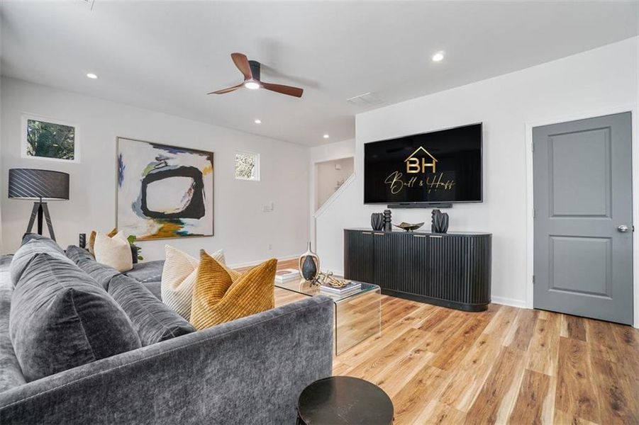 Furnished interior view inside a new home in , Atlanta (Image 15). Furnished interior view inside a new home in , Atlanta (Image 15).