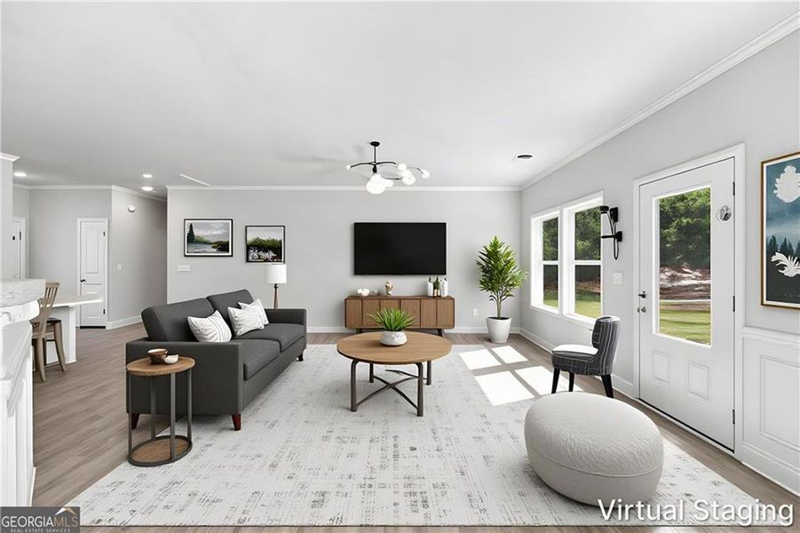 Furnished interior view inside a new home in , Gray (Image 10).