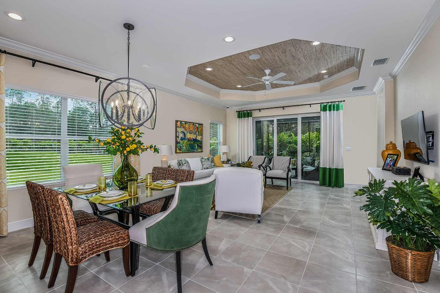 Representative furnished interior of a home built from the Sandcastle 2 by Neal Communities in Grand Park, Sarasota (Image 14).