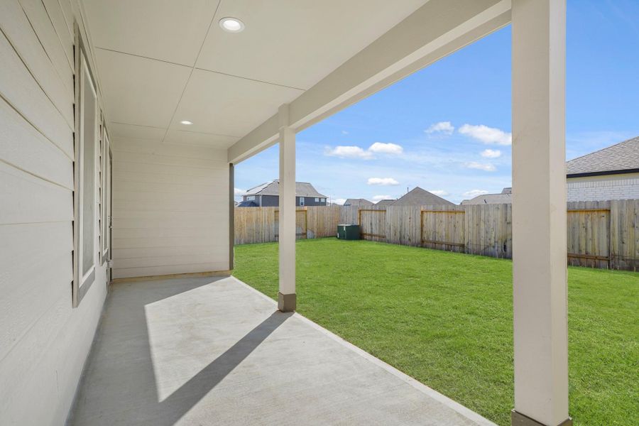Exterior details and patio area of a home in Beacon Hill, Waller (Image 3). Exterior details and patio area of a home in Beacon Hill, Waller (Image 3).