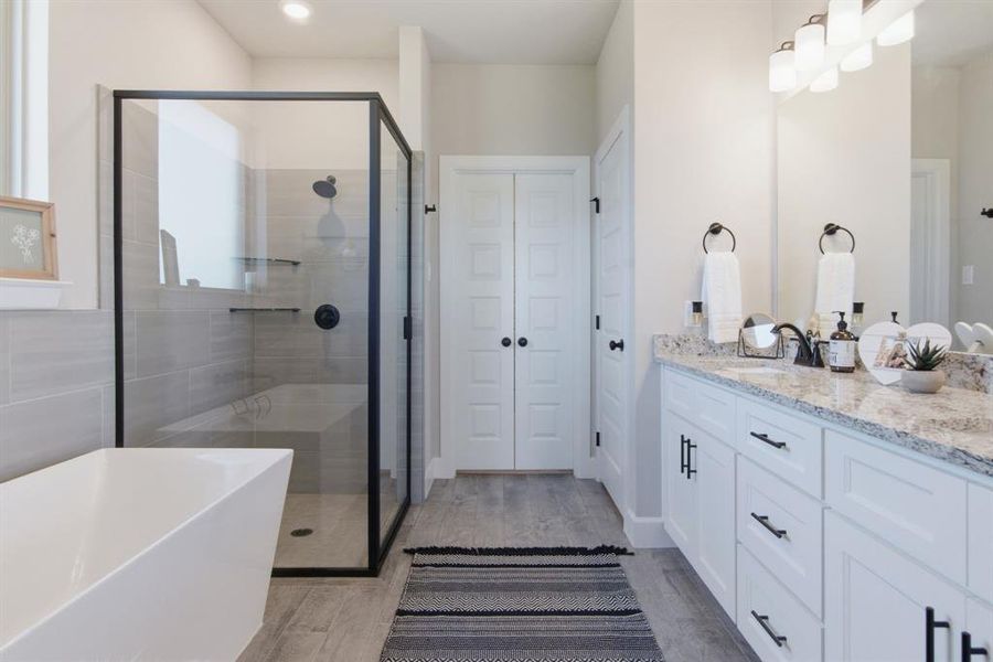 Furnished interior view inside a new home in , Burleson (Image 6).