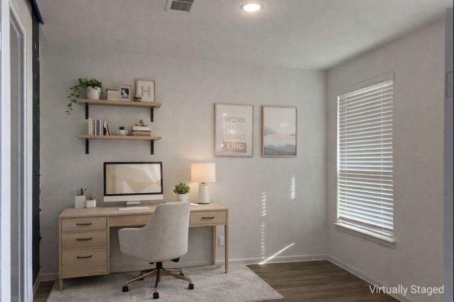 Furnished interior view inside a new home in Myrtle Gardens, Magnolia (Image 8). Furnished interior view inside a new home in Myrtle Gardens, Magnolia (Image 8).