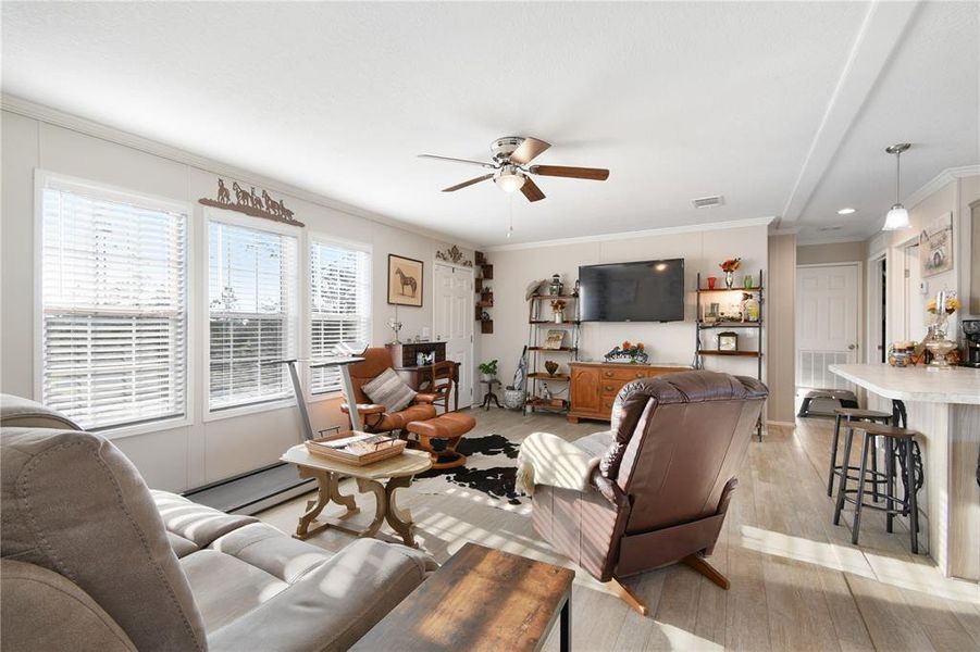 Furnished interior view inside a new home in , Ona (Image 4).