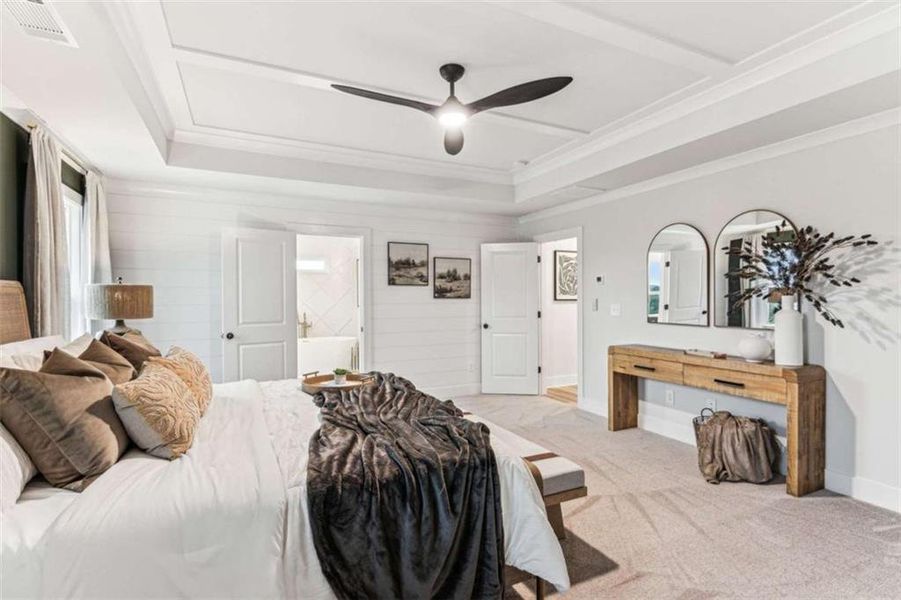 Furnished interior view inside a new home in , Buford (Image 31).