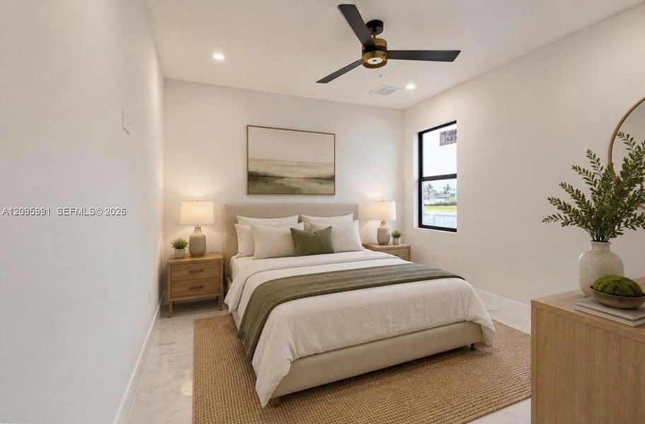 Furnished interior view inside a new home in , Cape Coral (Image 19).