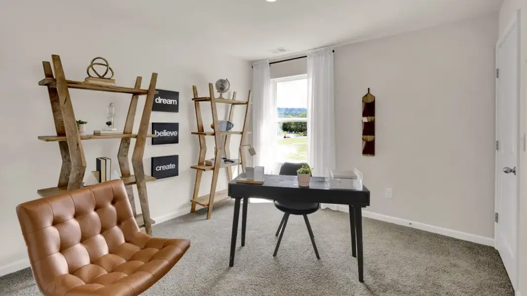 Furnished interior view inside a new home in Keebler Meadows, Johnson City (Image 26).