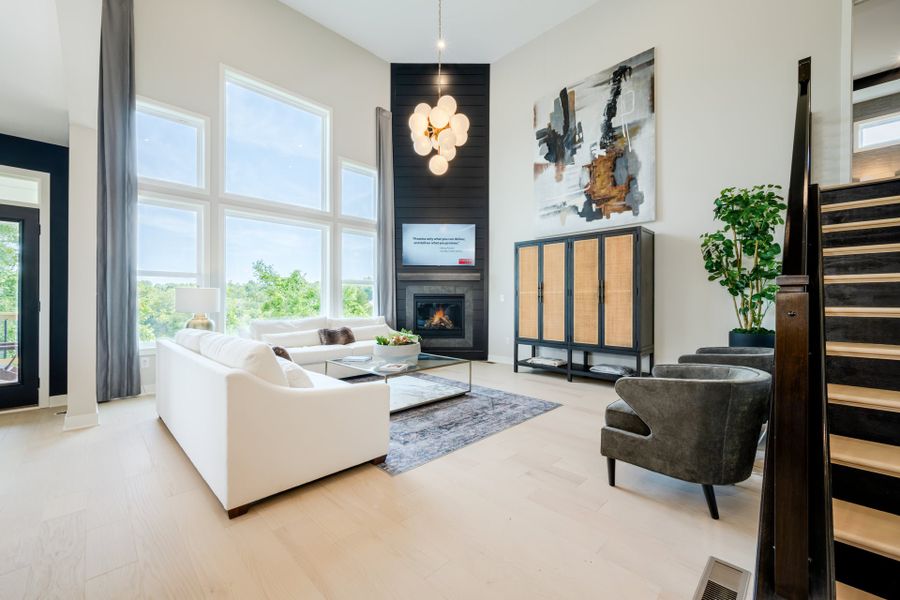 Representative furnished interior of a home built from the Clay by Fischer Homes in Veranda Manor, Canton (Image 10).