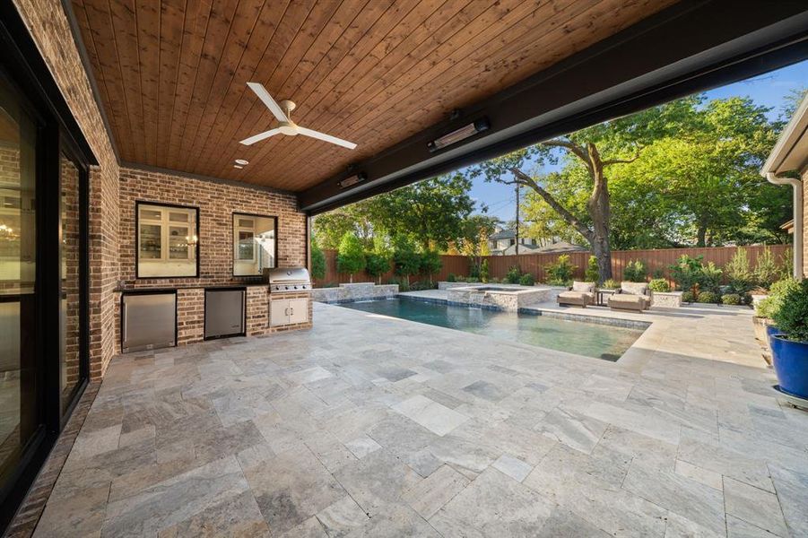 Exterior details and patio area of a home in , Dallas (Image 1). Exterior details and patio area of a home in , Dallas (Image 1).