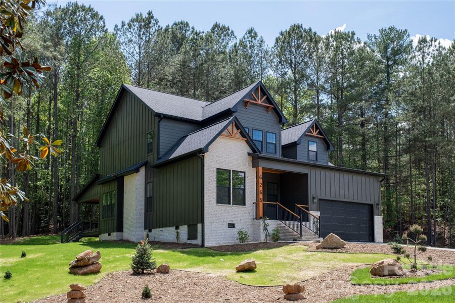 Front exterior of a new home in , Hickory, NC, highlighting curb appeal (Image 27). Front exterior of a new home in , Hickory, NC, highlighting curb appeal (Image 27).