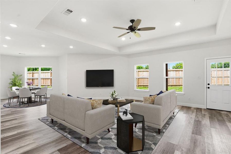 Furnished interior view inside a new home in , Ennis (Image 6).