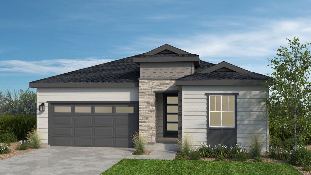 Representative exterior photo of a completed home built from the Maroon Bells by Taylor Morrison in Trailstone, Arvada, CO (Image 20). Representative exterior photo of a completed home built from the Maroon Bells by Taylor Morrison in Trailstone, Arvada, CO (Image 20).