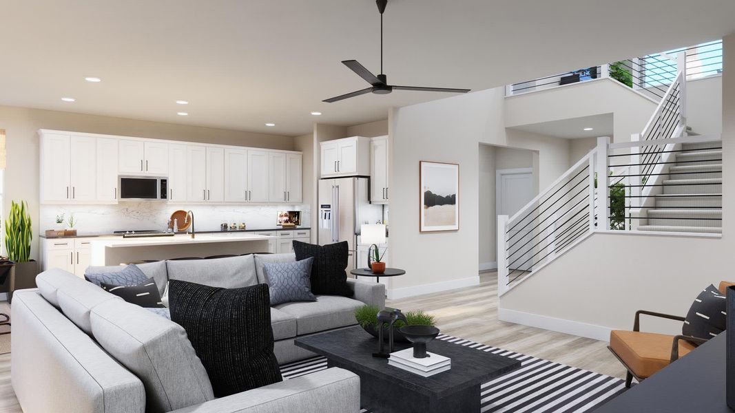 Great Room | Javen | Sage Collection – Freedom at Anthem in Kyle, TX by Landsea Homes Great Room | Javen | Sage Collection – Freedom at Anthem in Kyle, TX by Landsea Homes