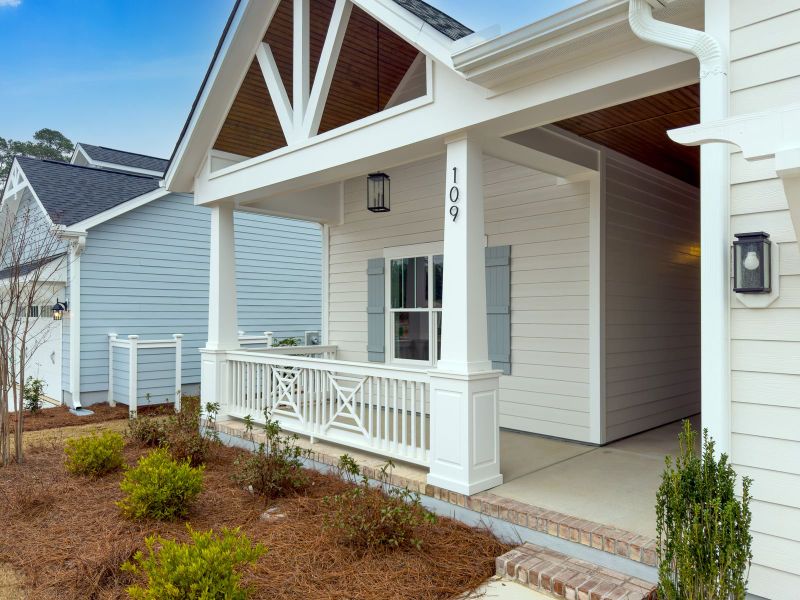 Representative exterior details of a home built from the Kauai by Bill Clark Homes in The Sanctuary at Sunset Beach, Sunset Beach (Image 3).