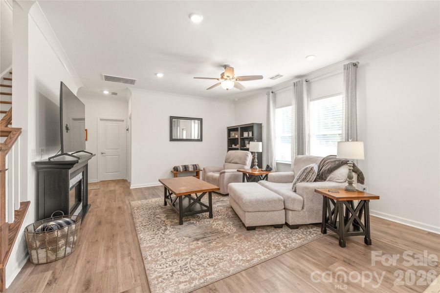 Furnished interior view inside a new home in Stewarts Landing, Charlotte (Image 44).
