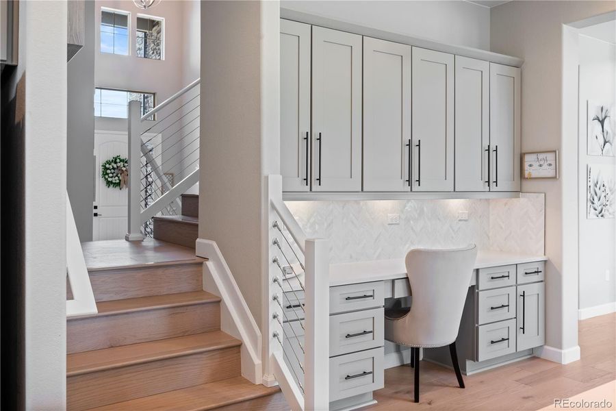 Writing Desk in Kitchen Area