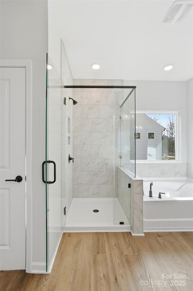 Primary bathroom featuring the luxury bath option