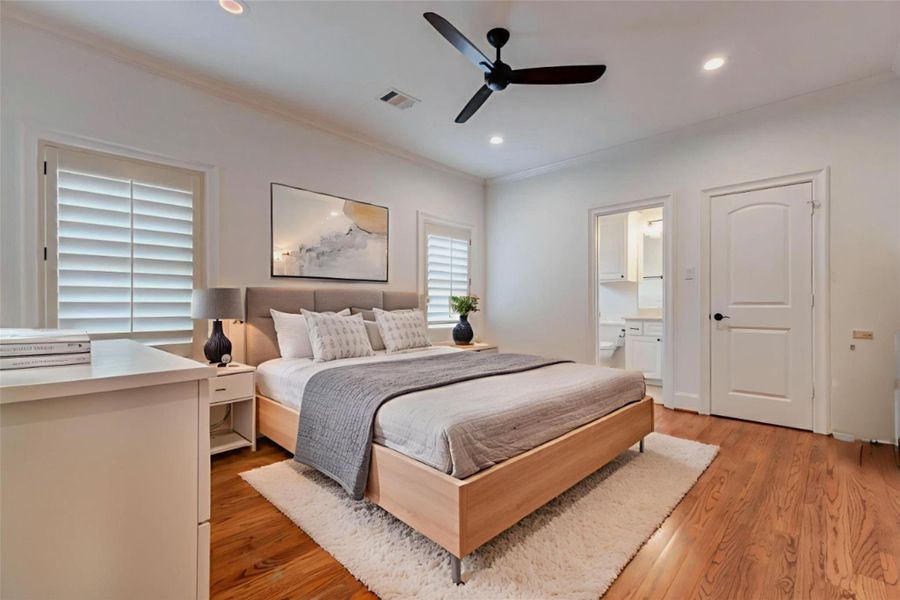 VIRTUALLY STAGED DECOR PHOTO - BEDROOM 2 UP, WALK-IN CLOSET