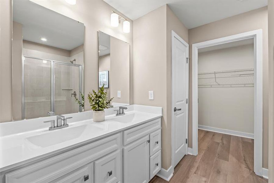 Representative furnished interior of a home built from the NEW - Dunmore by Ryan Homes in Middle Creek Village, Bolivia (Image 29).