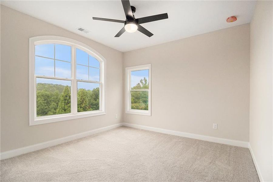 Spacious, unfurnished interior of a new home in , White (Image 43).