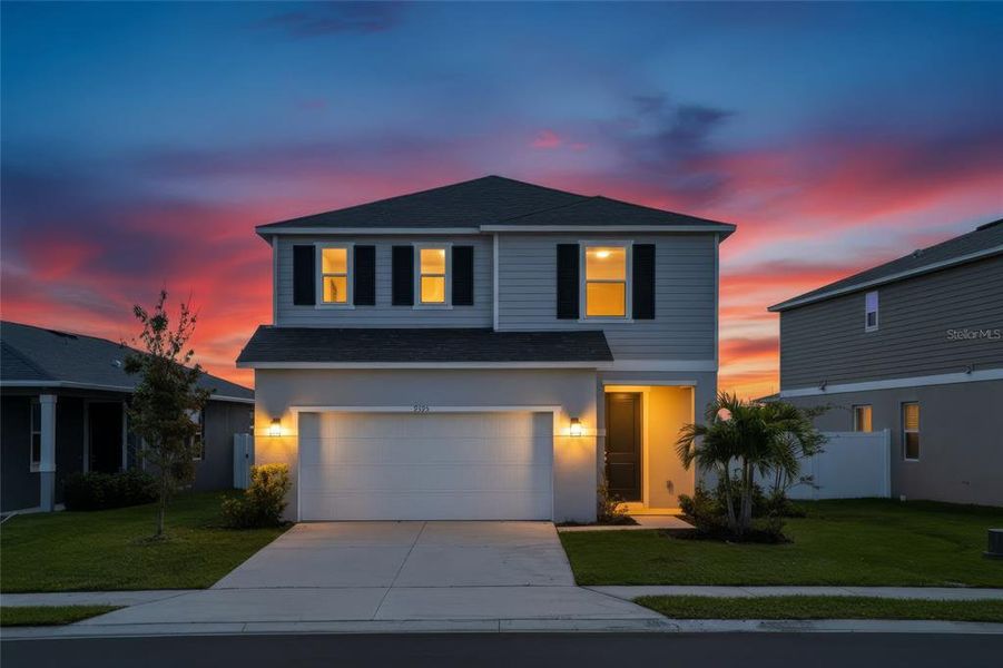 Front exterior of a new home in , Parrish, FL, highlighting curb appeal (Image 26).