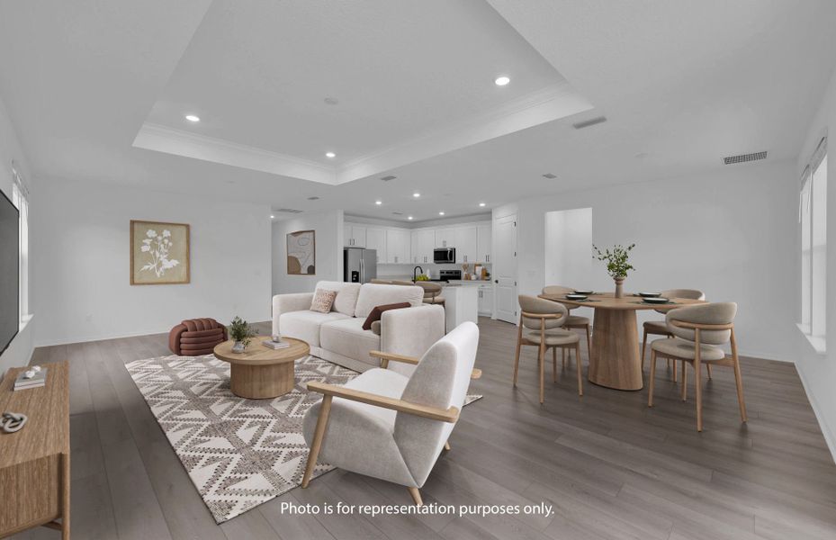 Furnished interior view inside a new home in Hyland Trail, Green Cove Springs (Image 7).