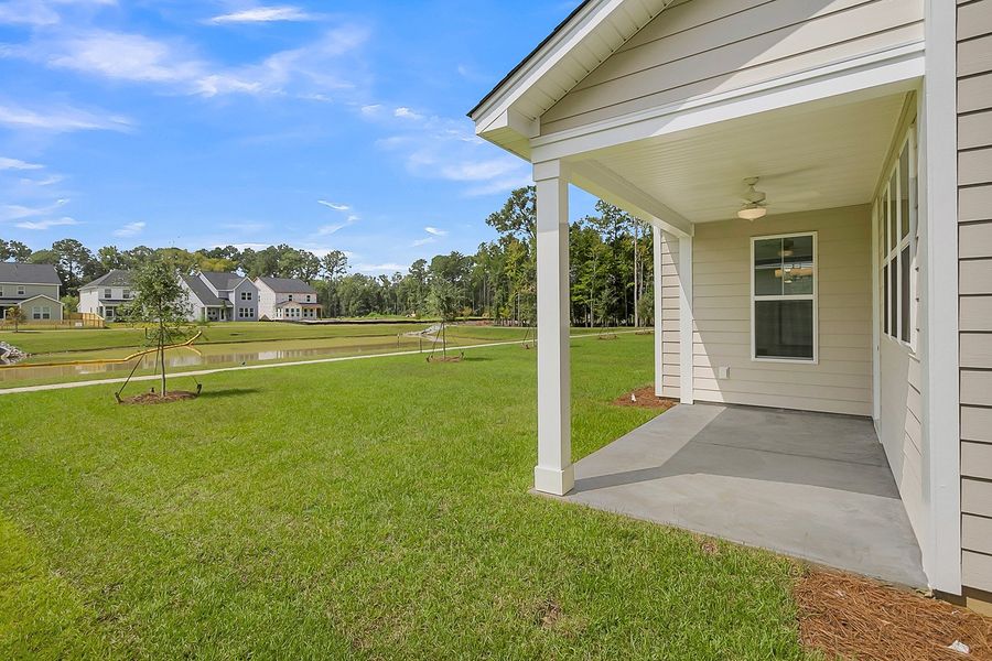 Exterior details and patio area of a home in Pineland Preserve, Summerville (Image 3).