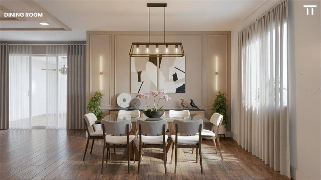 Furnished interior view inside a new home in , North Port (Image 18).