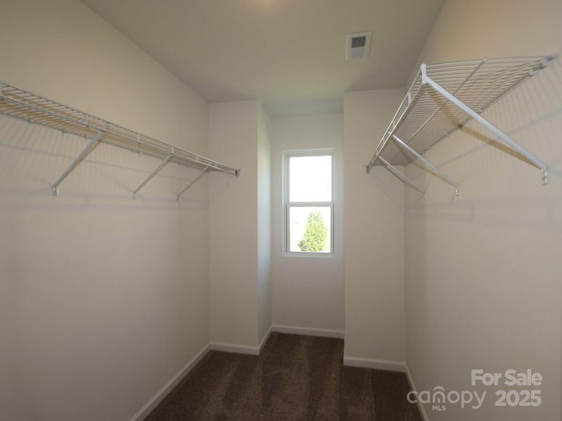 Owners walk-in closet