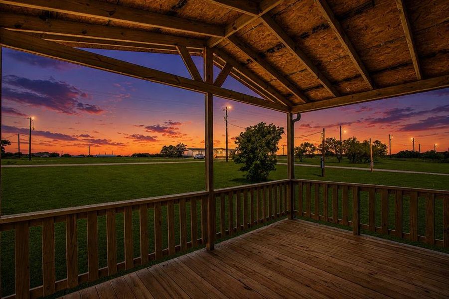 Exterior details and patio area of a home in , Poolville (Image 26).