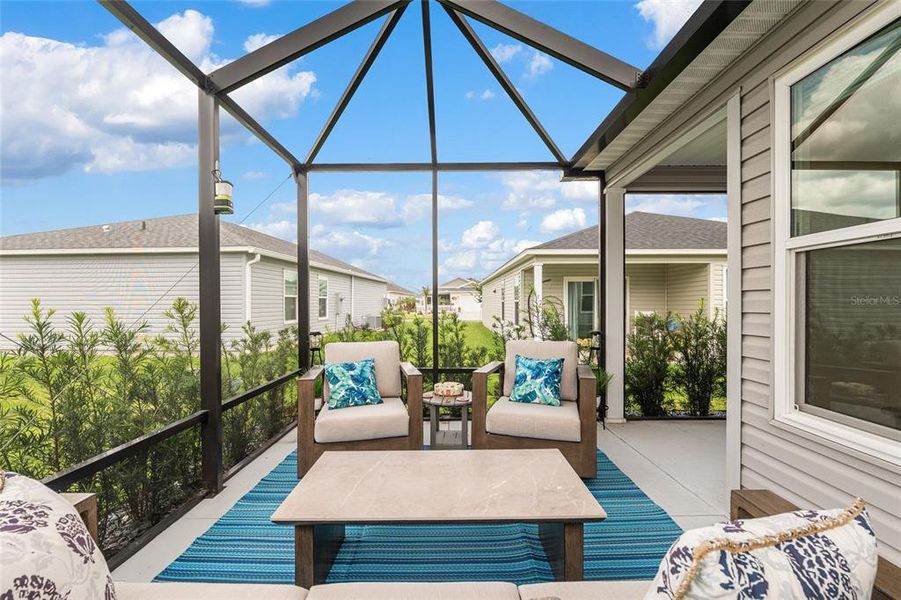Exterior details and patio area of a home in , The Villages (Image 29).