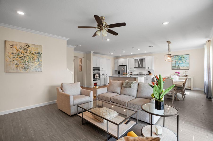 Furnished interior view inside a new home in , Loxahatchee (Image 9).