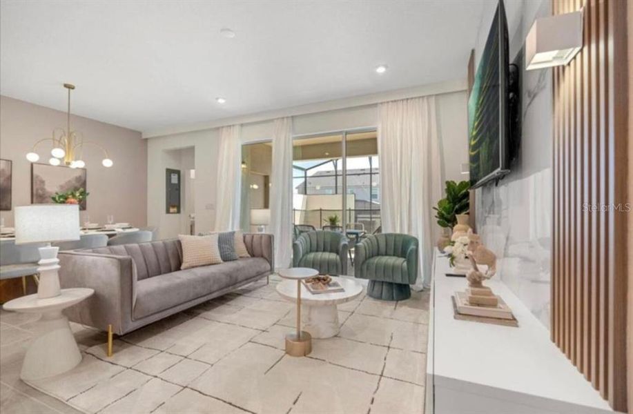 Furnished interior view inside a new home in , Kissimmee (Image 15).