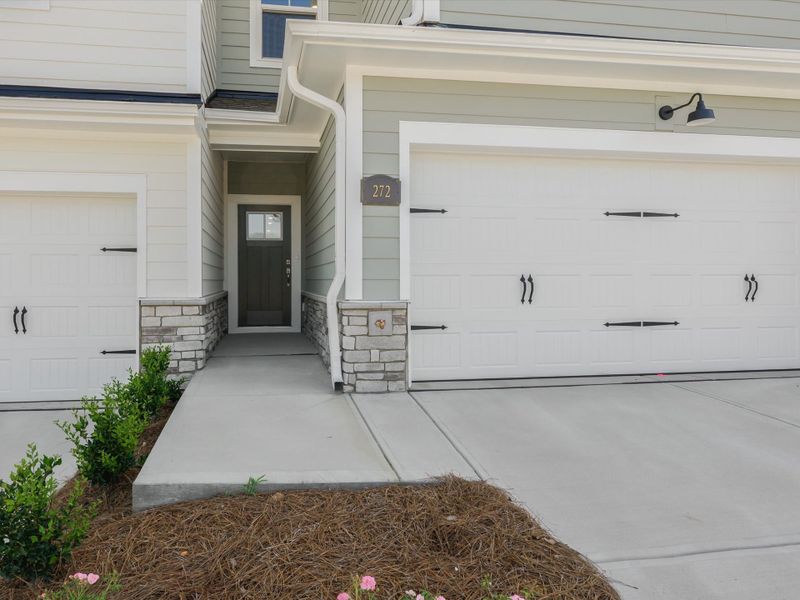 Exterior details and patio area of a home in Westview Towns, Waxhaw (Image 4).