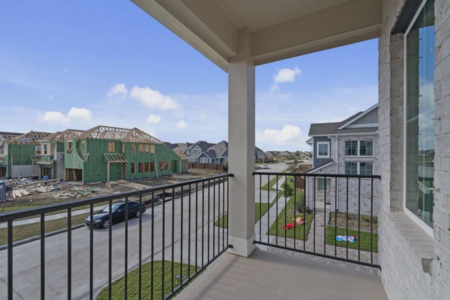 Representative exterior details of a home built from the Riverdale by Chesmar Homes in Meridiana Courtyard Collection, Manvel (Image 3).
