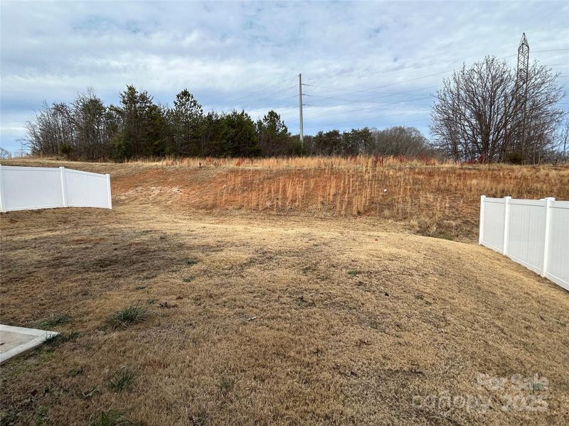Both neighbors have fenced in back yards