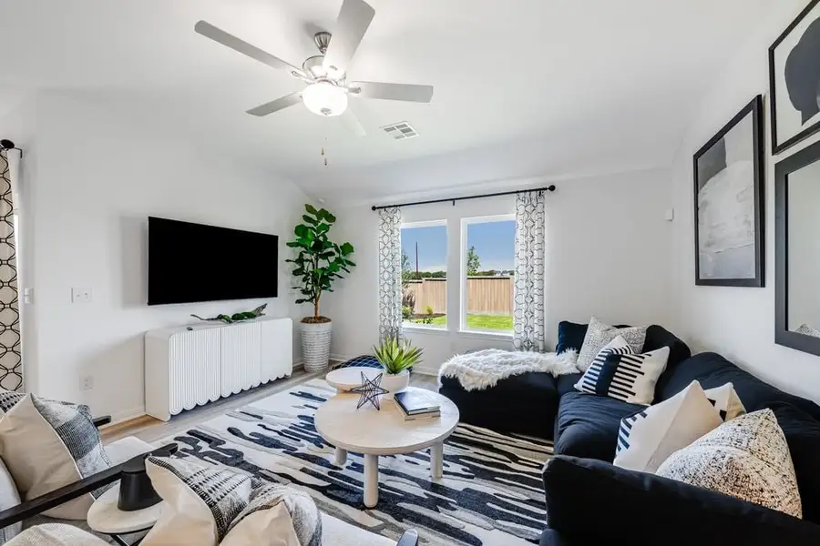Furnished interior view inside a new home in Lisso, Pflugerville (Image 3). Furnished interior view inside a new home in Lisso, Pflugerville (Image 3).