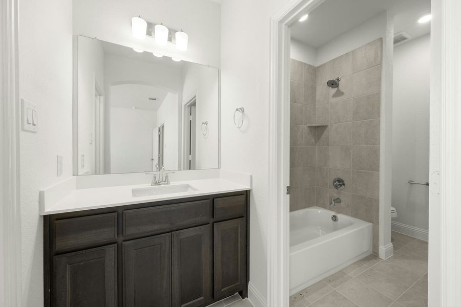 Furnished interior view inside a new home in Westside Preserve - 70ft. lots, Midlothian (Image 12). Furnished interior view inside a new home in Westside Preserve - 70ft. lots, Midlothian (Image 12).