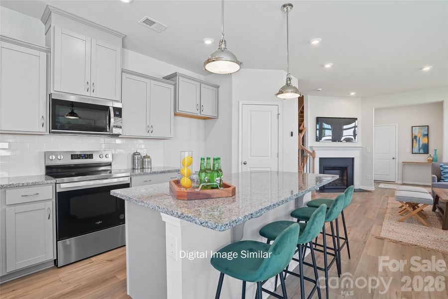Furnished interior view inside a new home in Bailey Run, Charlotte (Image 8).