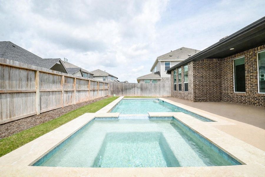 Close up view of YOUR future hot tub!