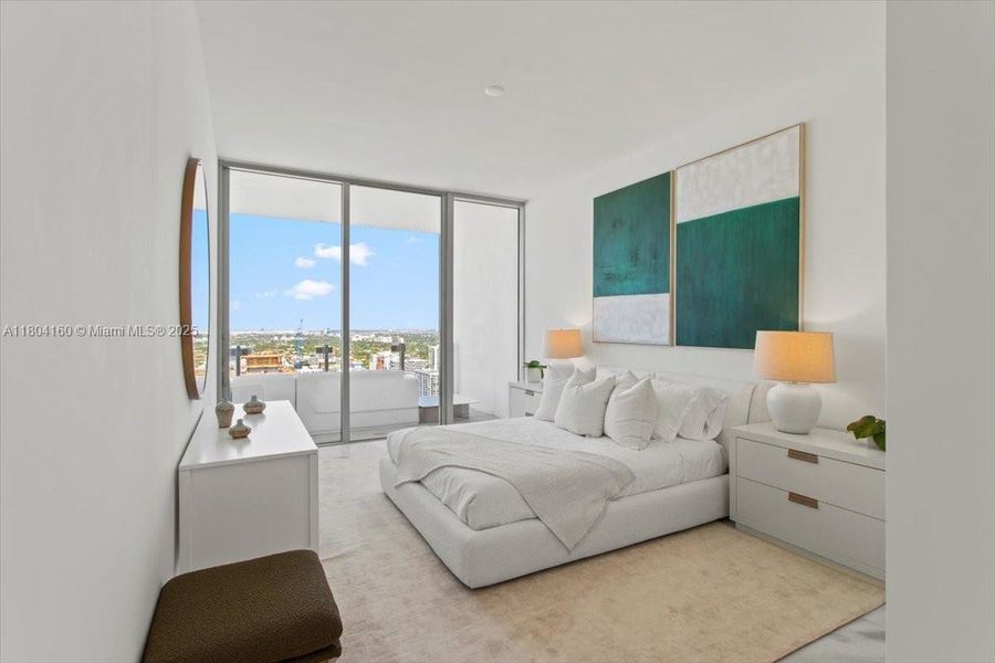 Furnished interior view inside a new home in , Miami (Image 7).