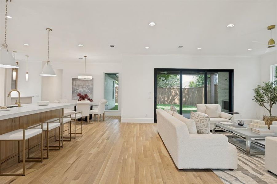 Furnished interior view inside a new home in , Dallas (Image 15).