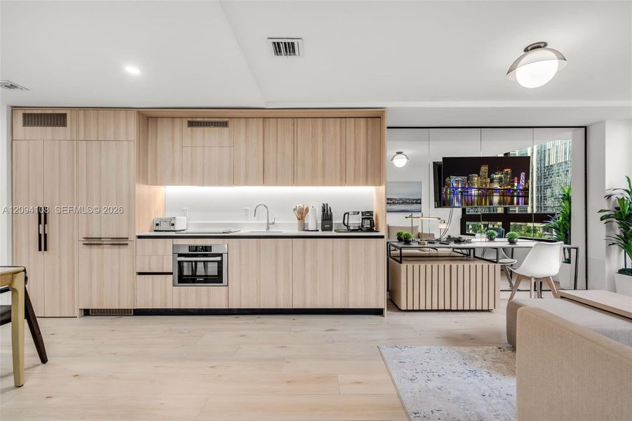 Furnished interior view inside a new home in , Miami (Image 33).